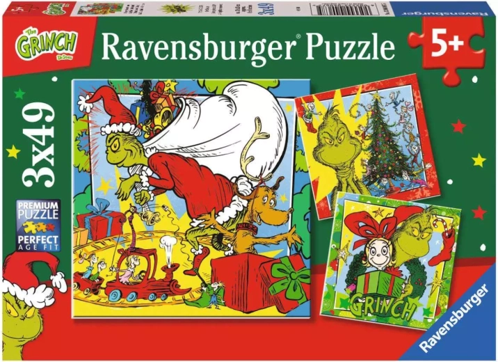 Ravensburger dėlionė Grinčas 3x49 detalių