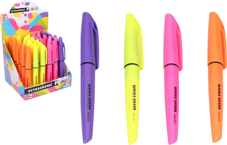 Fluo teksto žymeklis – 4 spalvų rinkinys