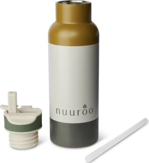 Nuuroo Conrad nerūdijančio plieno buteliukas 500 ml green mix