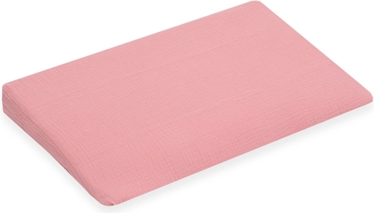 Muslino užvalkalas vaikiškai pagalvei – pleištui New Baby Standard 59 × 37 cm rožinis