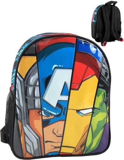 Vaikiška kuprinė Avengers 25 × 31 × 10 cm su gėrimo laikikliu