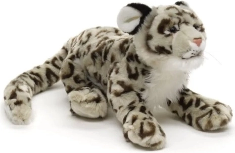 Plush snow leopard 40 cm eco-friendly