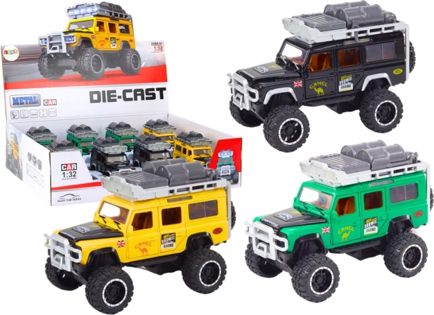 Metal off-road vehicle 1:32 with lights and sounds, flywheel