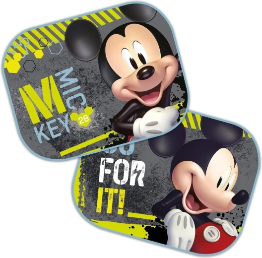 Automobilio saulės užuolaidėlės Mickey Mouse – 2 vnt. rinkinys