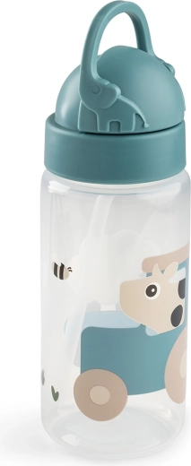 Done by Deer gertuvė su šiaudeliu Tiny farm, mėlyna, 350 ml