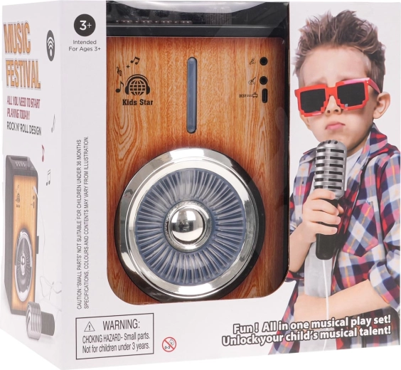 Kids' karaoke amplifier with Bluetooth and microphone