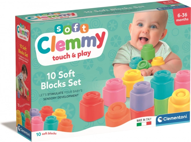Minkštos kaladėlės vaikams BABY CLEMENTONI