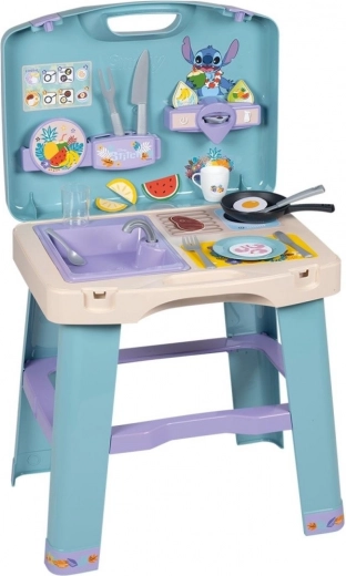 Vaikiška mobilioji virtuvėlė SMOBY STITCH – virtuvėlė lagaminėlyje