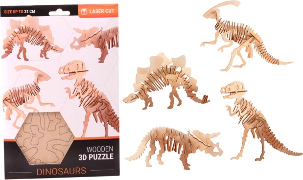 3D Wooden Puzzle Dinosaur