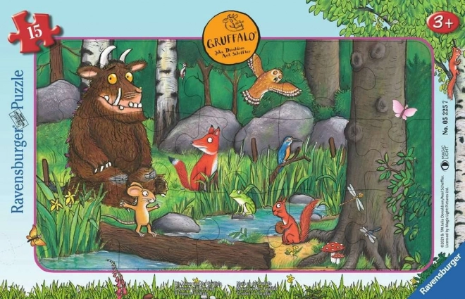 Dėlionė „Pelė ir Gruffalo“ nuo Ravensburger, 15 dalių