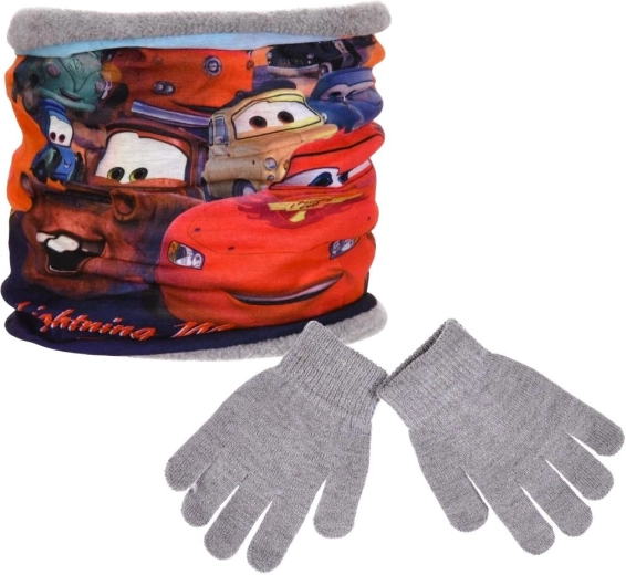 Disney Cars kaklo movos ir pirštinių rinkinys su dovanine kauke – 1 vnt.