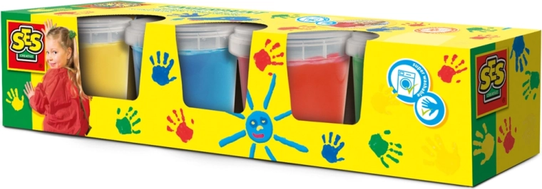 Pirštų dažai SES Creative 4 x 145 ml