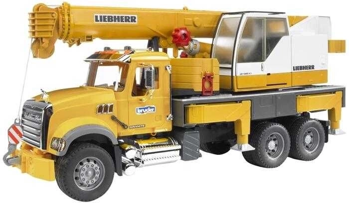 Bruder MACK Granite LIEBHERR Mobile Crane 1:16