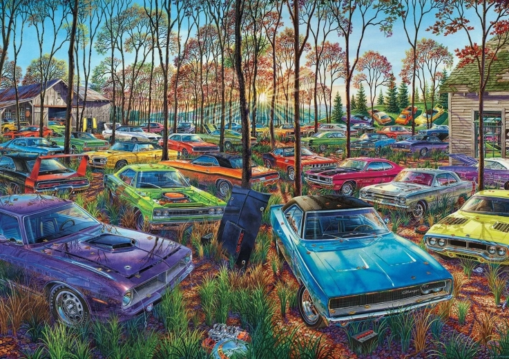 Dėlionė „Automobilių sąvartynas“ 1000 detalių ART PUZZLE
