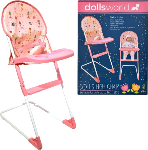 Dolls World folding high chair for dolls