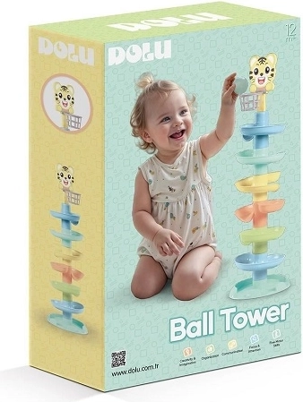 DOLU tower ball slide for toddlers