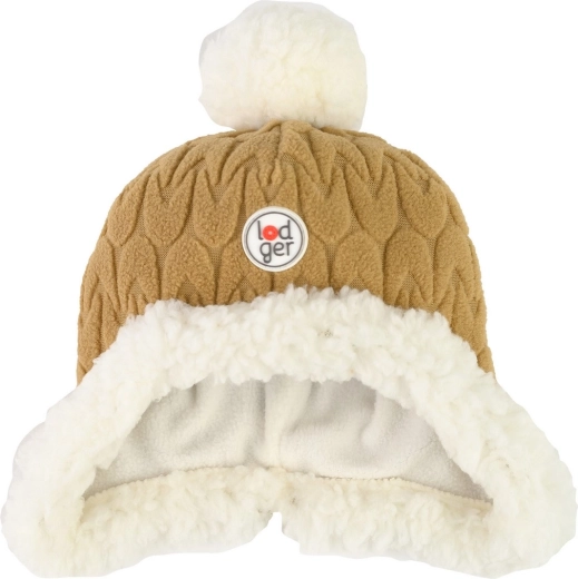 Lodger flisinė žieminė kepurė Hatter empire fleece dark honey (3–6 mėn.) – 1 vnt.