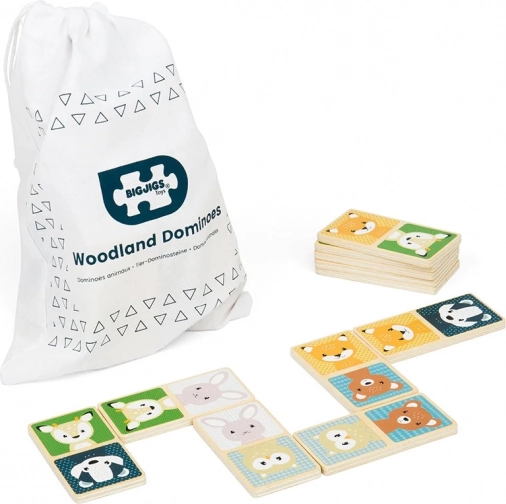 Wooden Domino Forest Animals