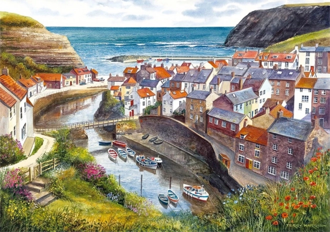 Dėlionė GIBSONS Staithes, Didžioji Britanija – 1000 detalių