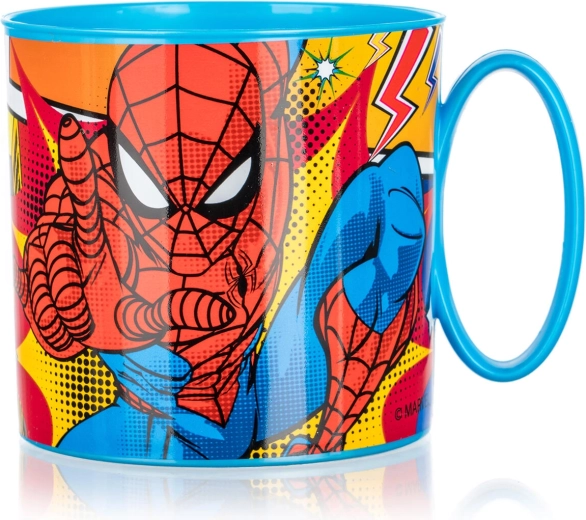 Vaikiškas plastikinis puodelis SPIDER-MAN 350 ml, mėlynas