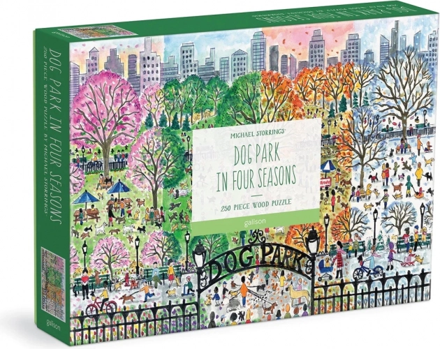 Wooden Puzzle Dog Park – Four Seasons, 250 Pieces