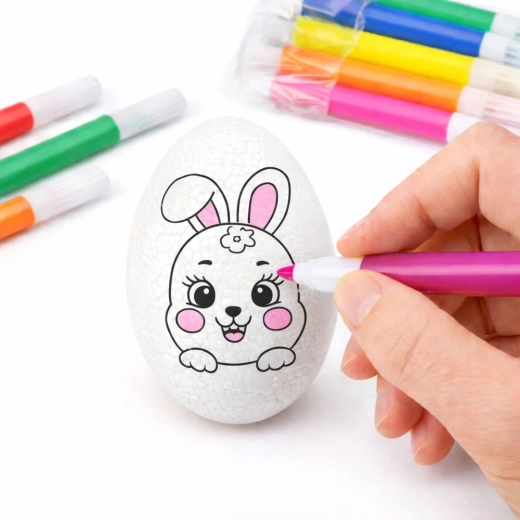 Pre-printed bunny design