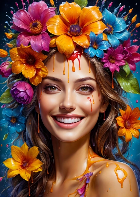 ENJOY Puzzle Flower Girl 1000 Pieces