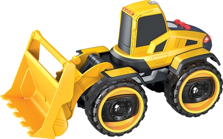 Flywheel-Powered Excavator Construction Vehicle