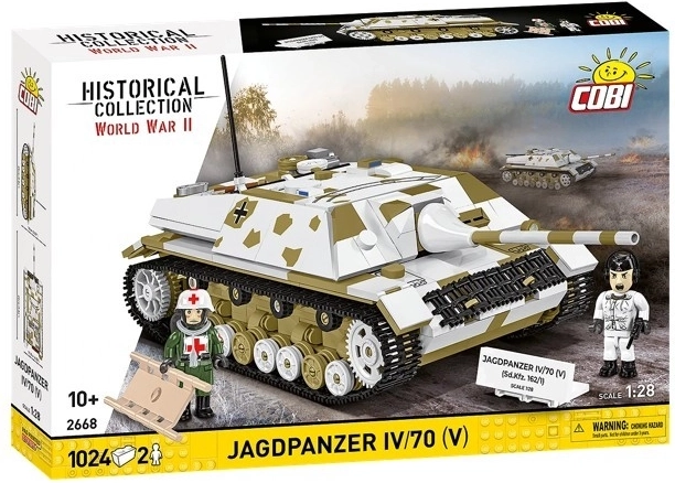 COBI istorinė kolekcija WWII Jagdpanzer IV/70 (V) (Sd.Kfz. 162/1) konstruktorius – 1024 detalės