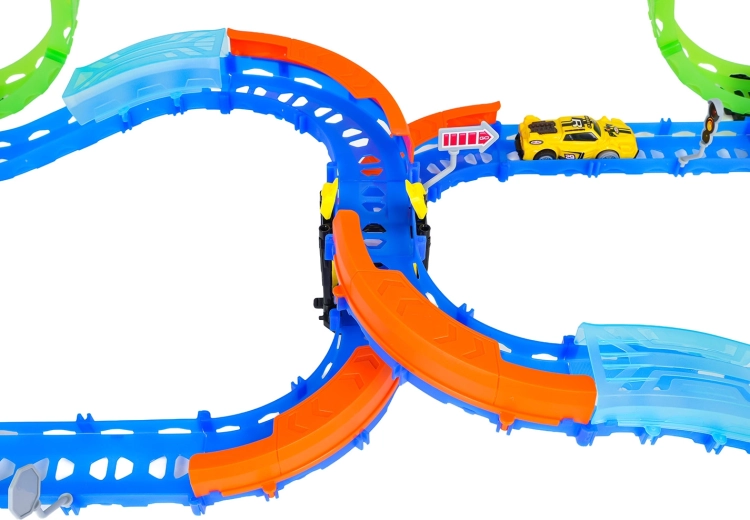 Modulinė trasa su turėklais ir perstatomais ruožais