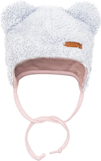 Hat with ears and secure ties