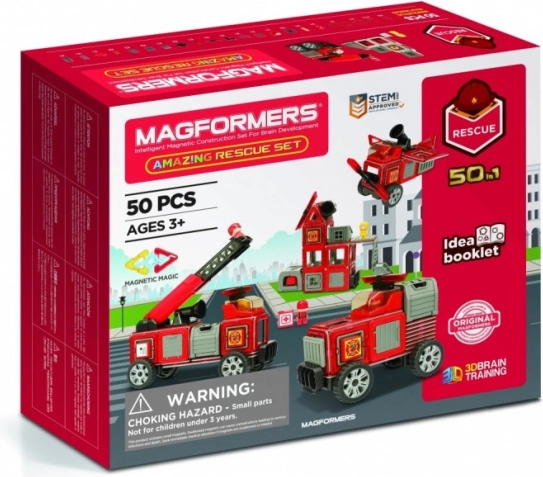 Magformers gelbėjimo rinkinio konstruktorius, 50 dalių