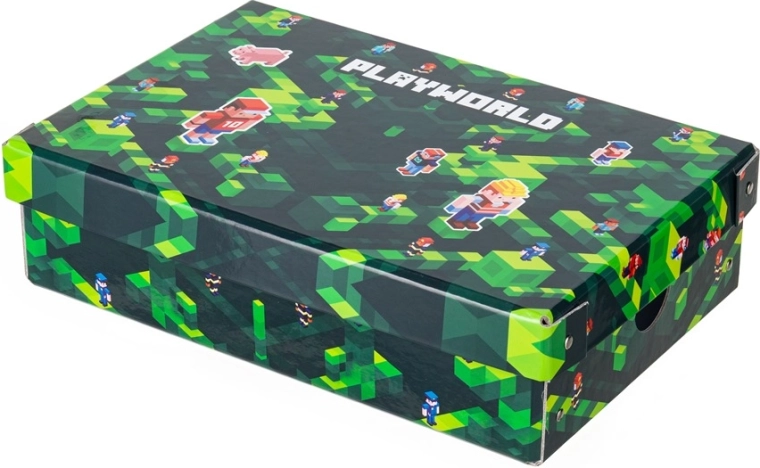 Small Laminated Storage Box with Lid PLAYWORLD