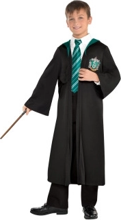 Vaikiškas Smirdžių (Slytherin) kostiumas vaikams 4–6 metų