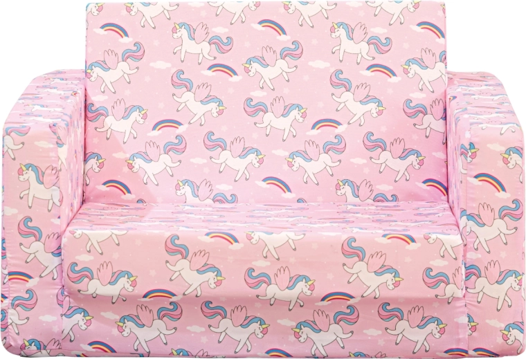 Children’s self-inflating 2-in-1 armchair – unicorns