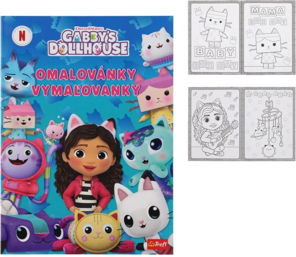Spalvinimo knygelė Gabby's Dollhouse 20 × 27,5 cm