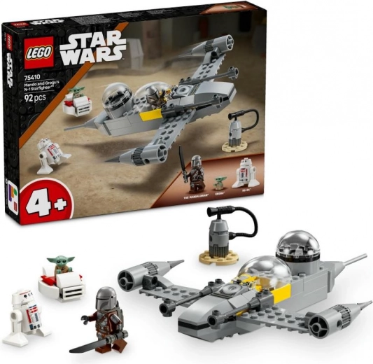 LEGO® Star Wars™ 75410 Mando, Grogu ir naikintuvas N-1 Starfighter™