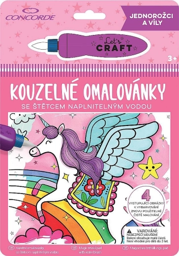 Stebuklingos spalvinimo kortelės – vienaragiai ir fėjos CONCORDE