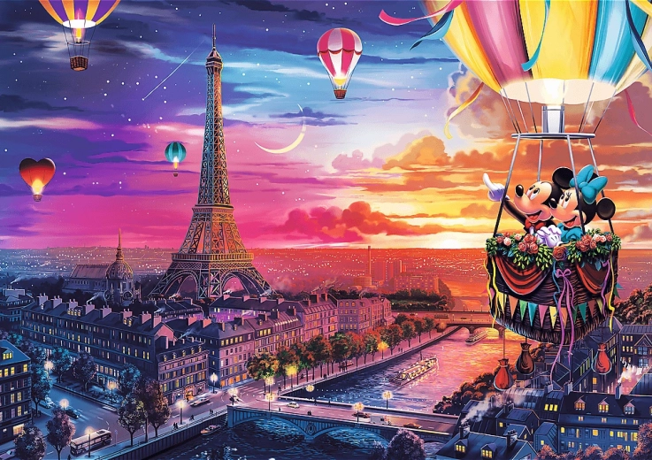 Puzzle TREFL Mickey and Minnie in Paris 1000 pieces