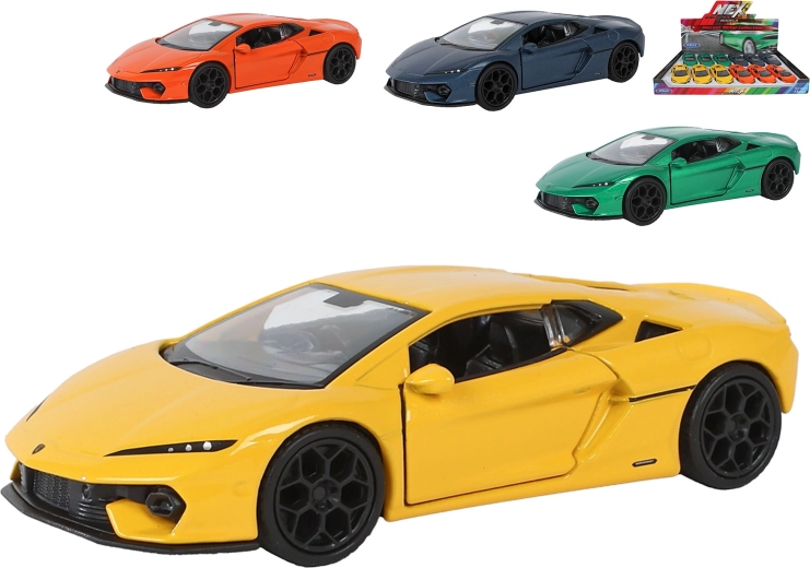 Welly Lamborghini Temerario metalinis automobilio modelis 1:36, 12 cm