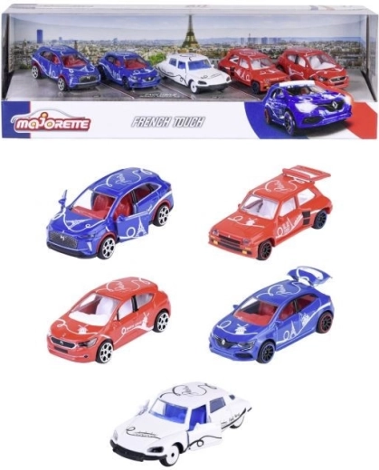 MAJORETTE „French Touch“ automobiliukų rinkinys, 5 vnt.
