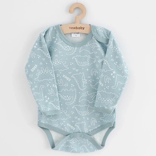 Baby bodysuit New Baby Classic II Dino mint