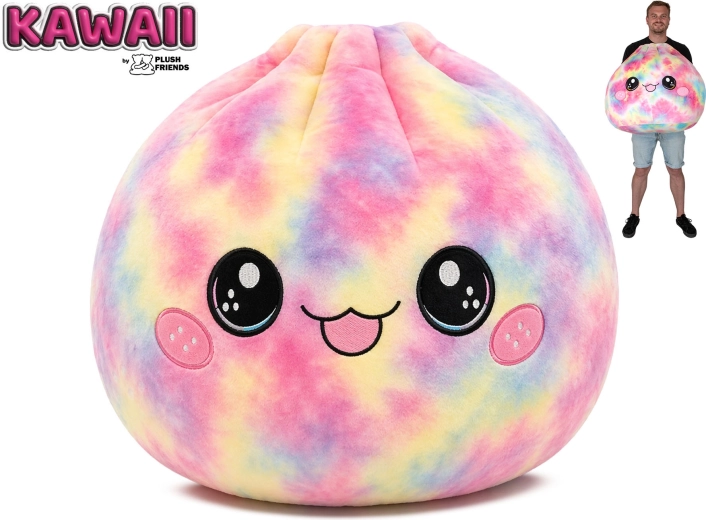 Vaivorykštinis pliušinis Bao koldūnėlis 60 cm Plush Friends