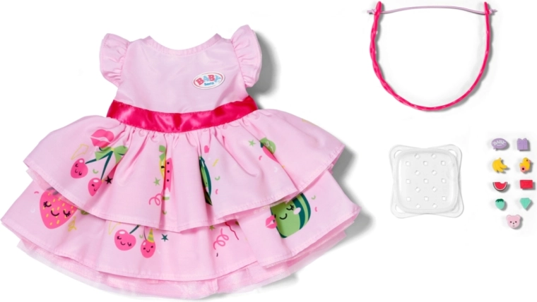 Playful dress with a fruit print