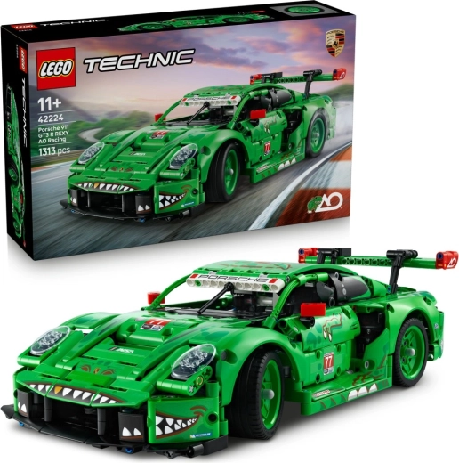 LEGO Technic Porsche 911 GT3 R REXY AO Racing lenktyninis automobilis