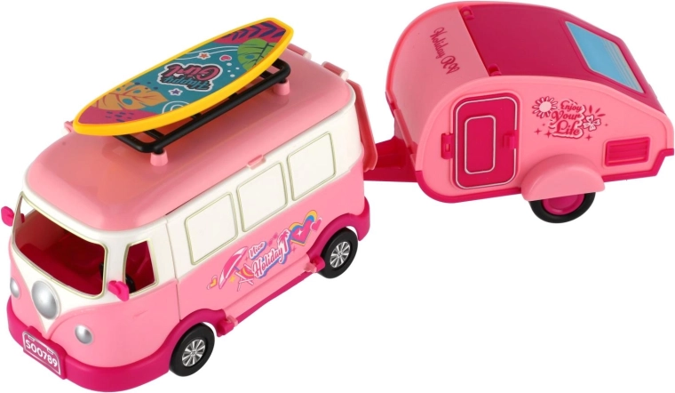 Camper van with trailer