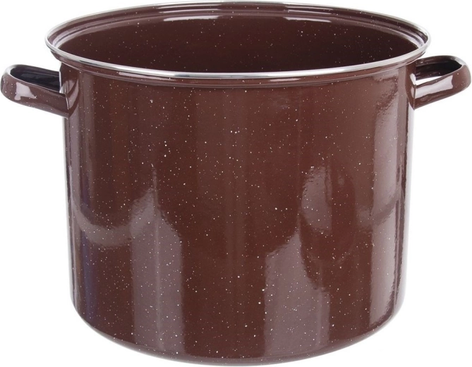 Rudas emaliuotas puodas 32 cm, 20 l