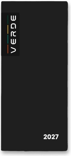 Mėnesinis dienoraštis PVC dėkle 2027 black