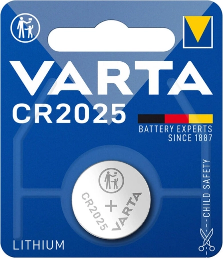 Ličio sagos tipo baterija CR2025 Varta