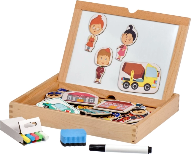 Double-sided board for creative activities